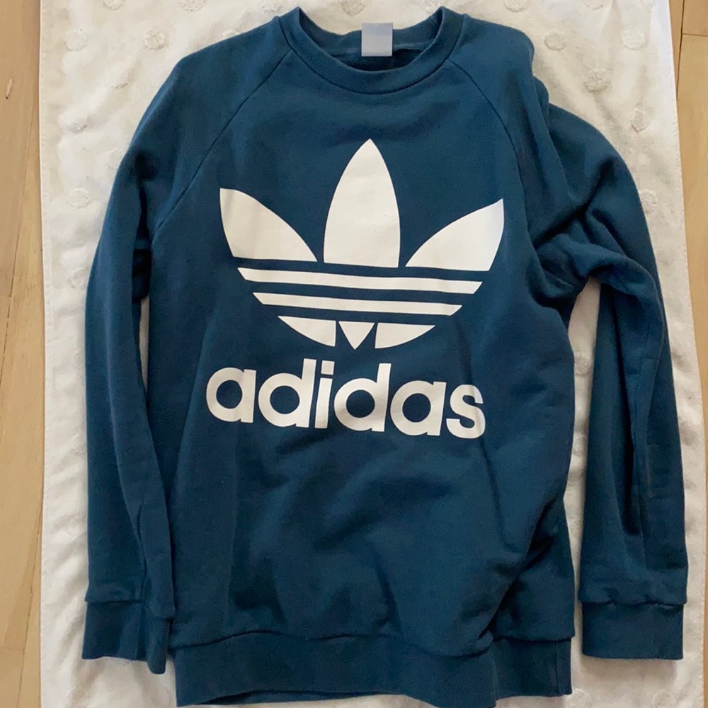 Adidas Trefoil Crew Sweatshirt Sz Medium